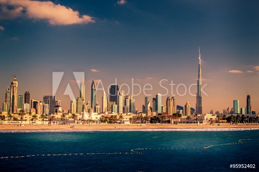 Bild på Skyline Downtown in Dubai United Arab Emirates